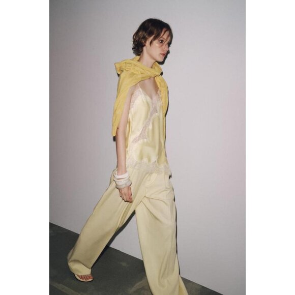 ZARA ZW COLLECTION LACE CAMISOLE TOP - Picture 6 of 9